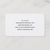 Mooie Tropische Zee Rocky Coastline Visitekaartje (Achterkant)