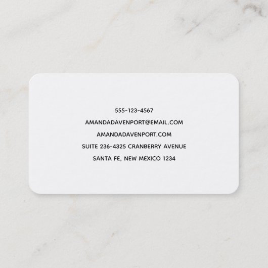 Mooie Tropische Zee Rocky Coastline Visitekaartje (Achterkant)