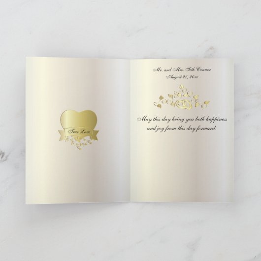 Mooie trouwdag kaart (Binnen)