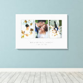 Mooie Trouwfoto Collage Canvas Afdruk (Insitu (Houten vloer))