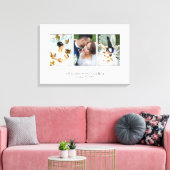 Mooie Trouwfoto Collage Canvas Afdruk (Insitu (Woonkamer))