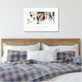 Mooie Trouwfoto Collage Canvas Afdruk (Insitu (Slaapkamer))