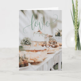 Mooie trouwkaart/huwelijksjubileumkaart bedankkaart