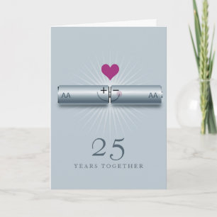 Mooie trouwkaart voor 25 jaar kaart