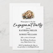 Mooie trouwring, verlovingsfeest kaart (Voorkant / Achterkant)