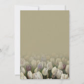 Mooie trouwuitnodiging met witte tulpen kaart (Achterkant)