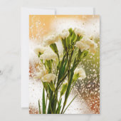 Mooie Tuberose Bloem Bruiloft Uitnodigingen (Achterkant)