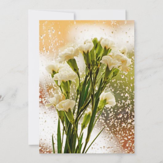 Mooie Tuberose Bloem Bruiloft Uitnodigingen (Achterkant)