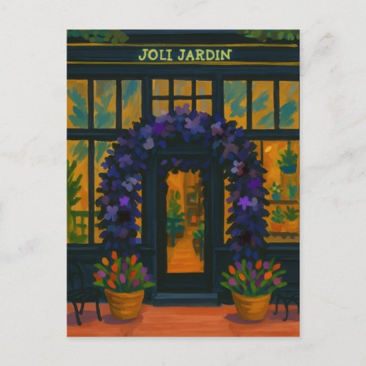 Mooie Tuin Briefkaart (Voorkant)