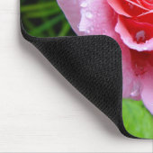 Mooie tuin Enig Roze Roze Roze Mousepad Muismat (Hoek)