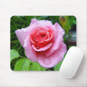 Mooie tuin Enig Roze Roze Roze Mousepad Muismat (Met muis)