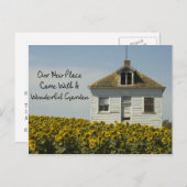 Mooie tuin - Grappige adreswijziging Aankondigingskaart (Voorkant / Achterkant)