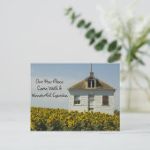 Mooie tuin - Grappige adreswijziging Aankondigingskaart (Staand voorkant)