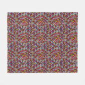 Mooie Tuin Groovy Fleece Deken (Voorkant (Horizontaal))