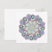 Mooie Tuin Kanten Kleedje Mandala Kunst Feestdagenkaart (Voorkant / Achterkant)