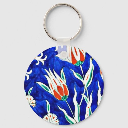 Mooie tuin (tulpen) sleutelhanger (Voorkant)