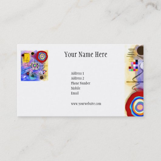 Mooie tuin van de bloerkaart visitekaartje (Voorkant)