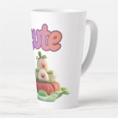 Mooie Tuin Vreugde Latte Mok (Rechterhoek)