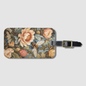 Mooie tuinbij met proteasebloemen bagagelabel (Voorkant (horizontaal))