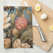 Mooie tuinbij met proteasebloemen theedoek (Quarter Fold)