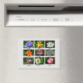 Mooie tuinbloemen magneet (Insitu (Vaatwasser))