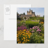 Mooie tuinen en beroemd kasteel in Schotland Briefkaart (Voorkant / Achterkant)