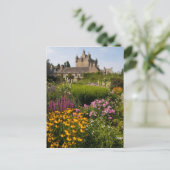 Mooie tuinen en beroemd kasteel in Schotland Briefkaart (Staand voorkant)