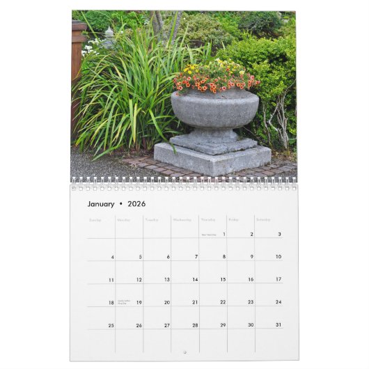 Mooie tuinplanters kalender (Jan 2026)