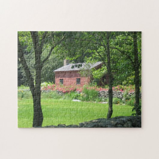 Mooie tuinschuur legpuzzel (Horizontaal)