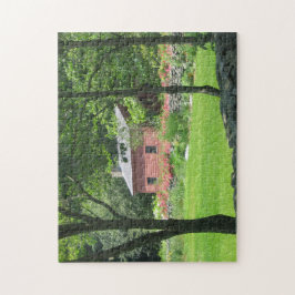 Mooie tuinschuur legpuzzel