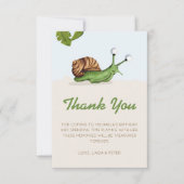 Mooie Tuinslak Natuur Bedankkaart (Voorkant)