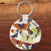 Mooie tuinvlinders sleutelhanger (Voorkant)