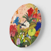 Mooie tuinwandklok grote klok (Hoek)