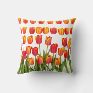 Mooie Tulip Bloem Patroon Kussen