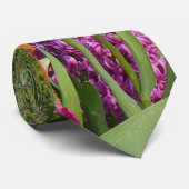 Mooie Tulip en Daffodil Flower Garden Stropdas (Opgerold)