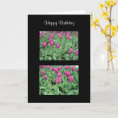 Mooie Tulip Garden Kaart (Gele Bloem)