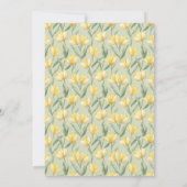 Mooie Tulp Bloem 10e Verjaardag (Achterkant)