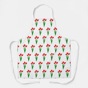 Mooie Tulp Bloem Print Keuken Schort