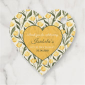 Mooie Tulp Bloem Volwassene Verjaardag Bedankjes Labels (Achterkant)