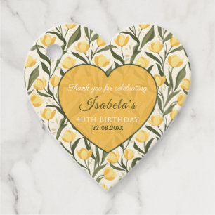 Mooie Tulp Bloem Volwassene Verjaardag Bedankjes Labels