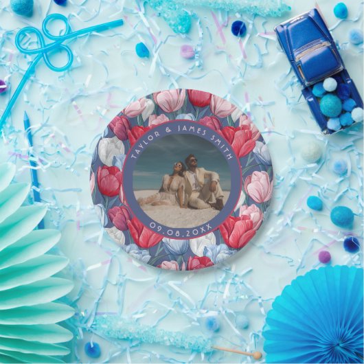 Mooie Tulp Borden Voor Trouwfeest Papieren Bordje (Feest)