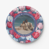 Mooie Tulp Borden Voor Trouwfeest Papieren Bordje (Voorkant)