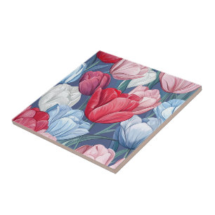 Mooie Tulp Keramische Tegels Voor Huisdecoratie Tegeltje