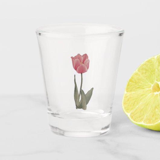 Mooie tulp, shot glas (Voorkant)