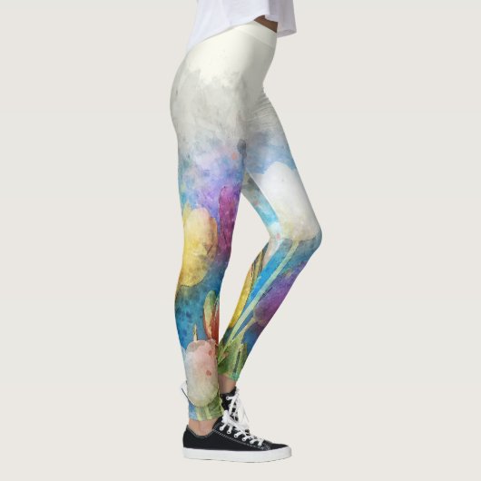 Mooie tulpbloemen leggings (Rechts)