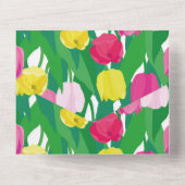 Mooie tulpen. all in one uitnodiging (Achterkant)