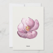 Mooie tulpen aquarel beste vriend grappig feestdagenkaart (Achterkant)