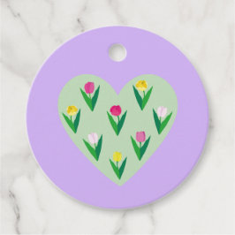 Mooie tulpen. Bedankjes Labels