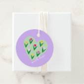 Mooie tulpen. Bedankjes Labels (In situ)