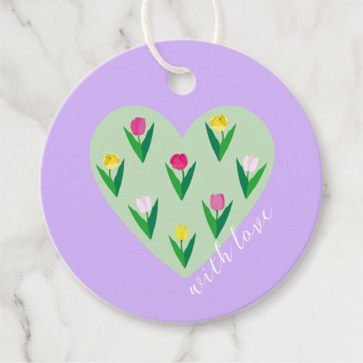 Mooie tulpen. Bedankjes Labels (Voorkant)